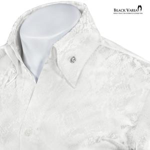 BlackVaria サテンシャツ ドレスシャ...の詳細画像4