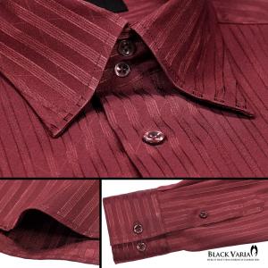 BlackVaria サテンシャツ ドレスシャ...の詳細画像1