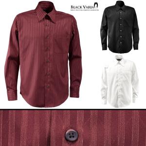 BlackVaria サテンシャツ ドレスシャ...の詳細画像3
