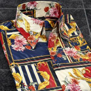 BLACK VARIA（ブラックバリア） サテンシャツ ドレスシャツ ドゥエ