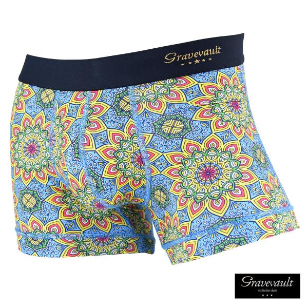 Gravevault グレイブボールト ボクサーパンツ ショート CLOUDY 花柄 下着 パンツ ...
