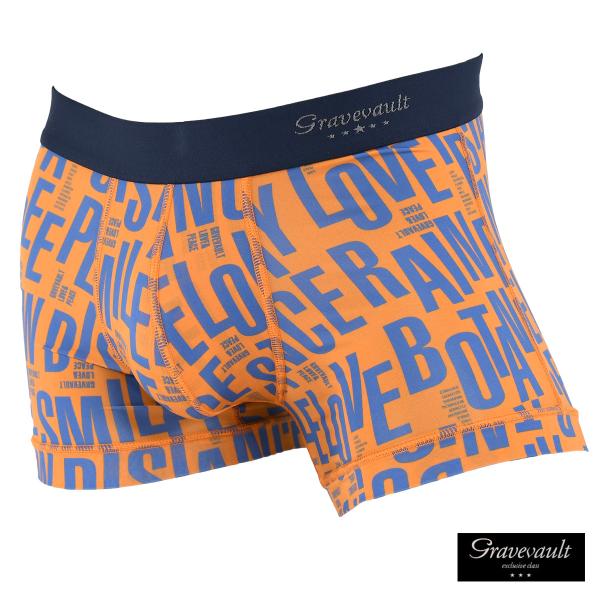 Gravevault ボクサーパンツ ショート 英字 文字 アルファベット パンツ 日本製 アンダー...