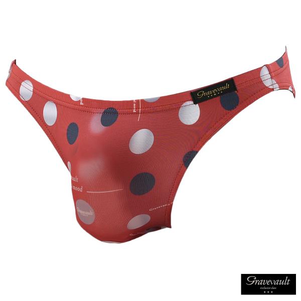 Gravevault ビキニパンツ フルバック ドット柄 シャボン玉 パンツ 日本製 アンダーウェア...