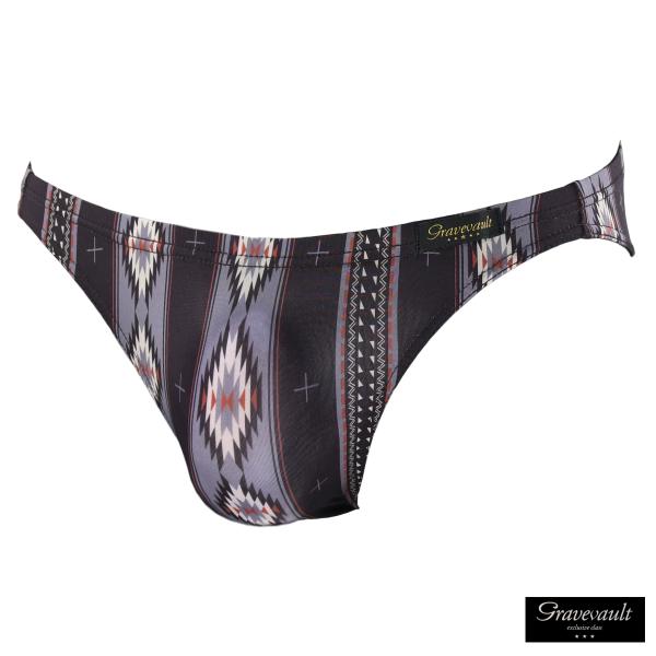 Gravevault ビキニパンツ フルバック ネイティブ柄 パンツ 日本製 アンダーウェア 下着 ...