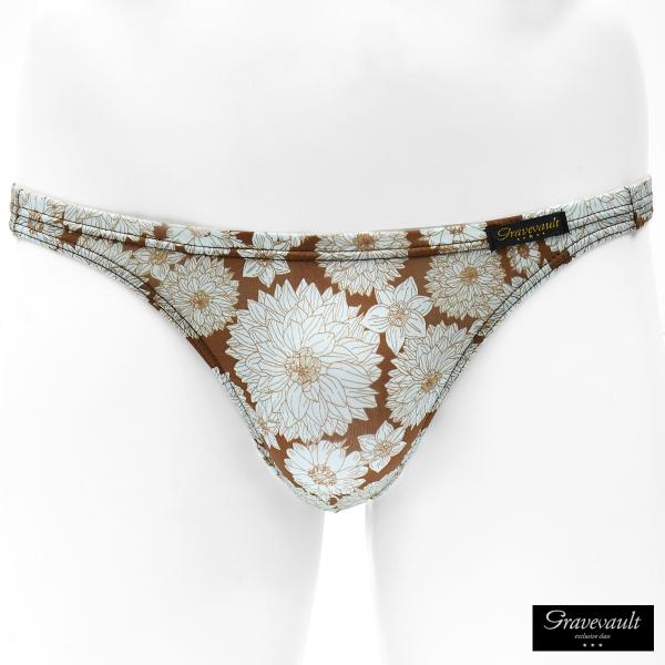 Gravevault フルバック ビキニ ブリーフ 花柄 パンツ 日本製 アンダーウェア 下着 メン...