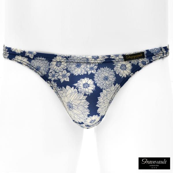Gravevault フルバック ビキニ ブリーフ 花柄 パンツ 日本製 アンダーウェア 下着 メン...