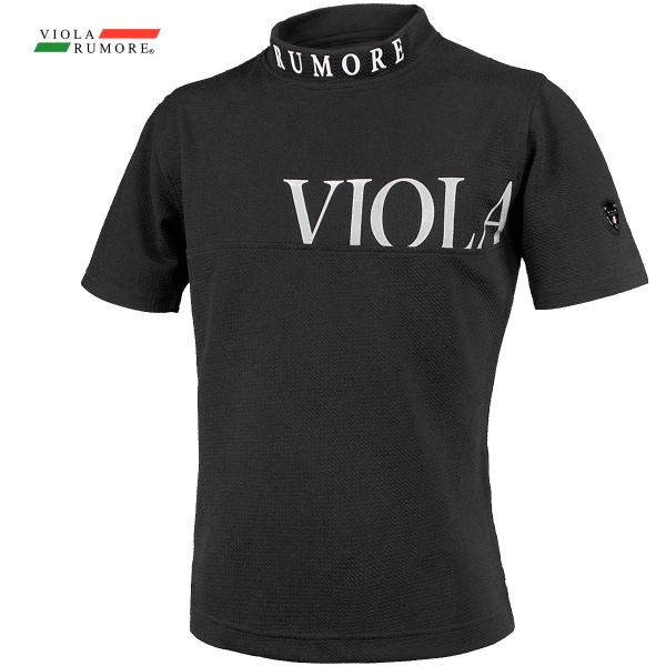 VIOLA rumore ヴィオラルモーレ ビオラ 半袖 Tシャツ モックネック 襟ロゴ mens ...