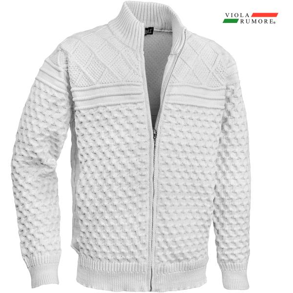 VIOLA rumore ヴィオラルモーレ ビオラ ニット フルジップアップ ケーブル編み ライトア...