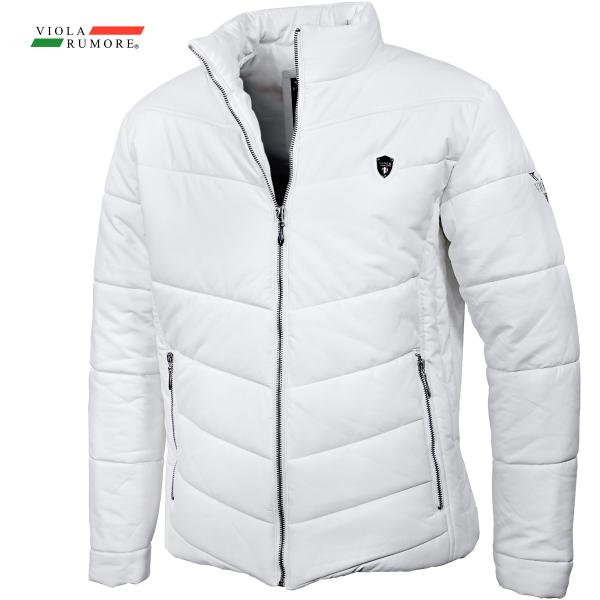 VIOLA rumore ヴィオラルモーレ ビオラ 中綿ジャケット 合成皮革 刺繍 アウター メンズ...