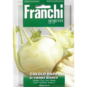 【イタリアの野菜の種】FRANCHI社　コールラビ DI VIENNA BIANCO　ウィーンホワイト　32/1｜mrsliving