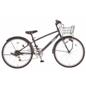 子供用自転車 シオノ レヴァント 24 外装6段 オートライト（フラットネイビー） SHIONO L...
