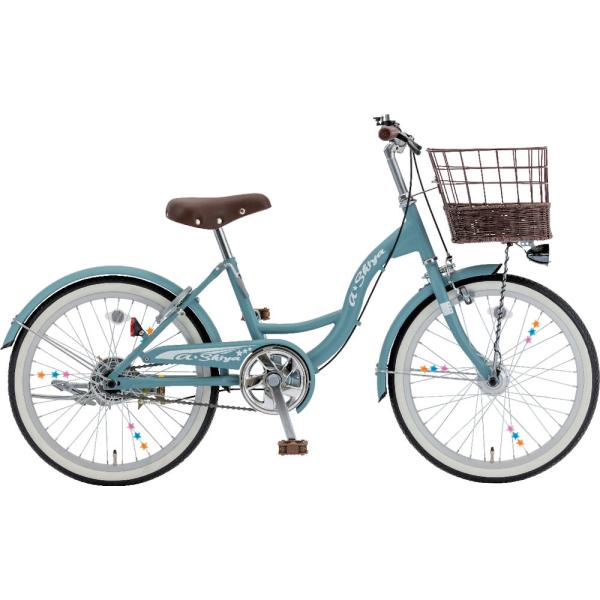 子供用自転車 シオノ エイシア 24 外装6段 オートライト (フラットGブルー) 24SJ-S-6...