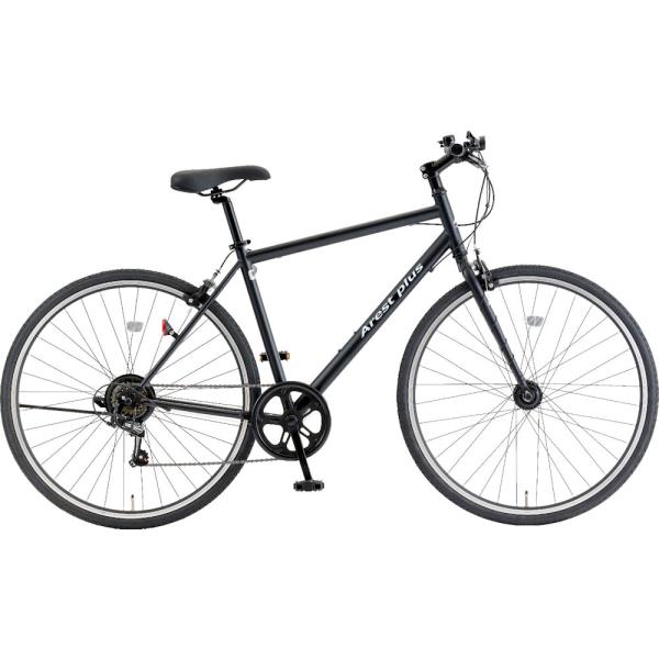 クロスバイク シオノ アレスト プラス 700C 外装6段 オートライト (フラットブラック) 70...