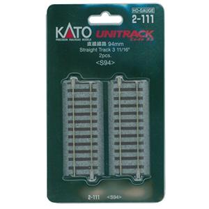 KATO HOゲージ 直線線路 94mm 2本入...の商品画像