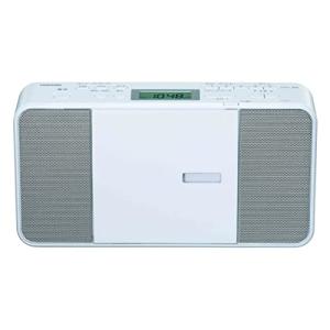 東芝 CDラジオ TY-C251W コンパクト スリム ボディー 縦型 ワイドFM 対応 外形寸法 280×149×63mm 質量 約1.2kg CDラジカセの商品画像