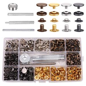 送料240円 メタル スナップボタン バネホック カシメ レザークラフト