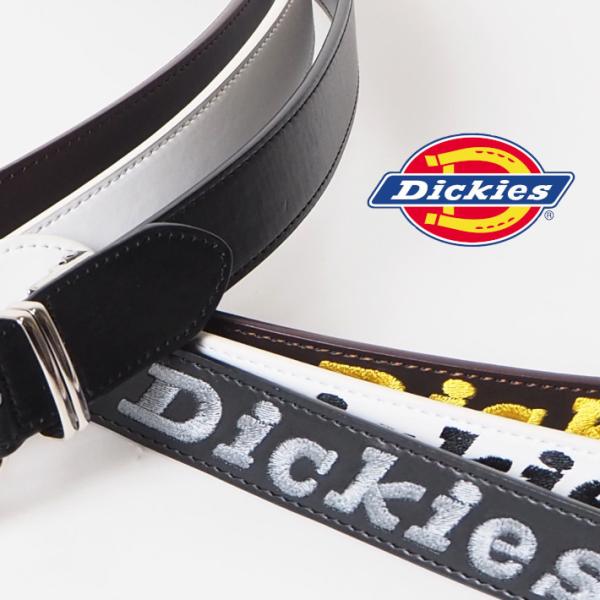 DICKIES ディッキーズ レザーベルト 合皮 ネーム刺繍 (DS0319C) メンズファッション...