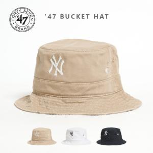 47BRAND フォーティーセブン バケットハット 帽子 NYロゴ ヤンキース (BKT17GWF) メンズファッション ブランド｜ms-sanshin