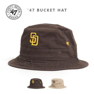 47BRAND フォーティーセブン バケットハット 帽子 SDロゴ パドレス (BKT21GWF) メンズファッション ブランド｜ms-sanshin