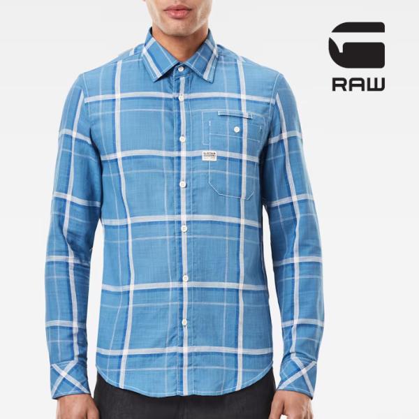 G-STAR RAW ジースターロウ チェックシャツ (D18997-C647-C314) メンズフ...
