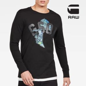 G-STAR RAW ジースターロウ ロンT GS01 グラフィック (D13432-336-6484) メンズファッション ブランド｜ms-sanshin