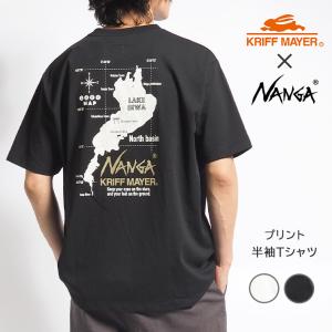 KRIFF MAYER × NANGA ナンガ コラボ Tシャツ 半袖 琵琶湖マップ (2359901) メンズファッション ブランド クリフメイヤー｜M’S SANSHIN エムズサンシン