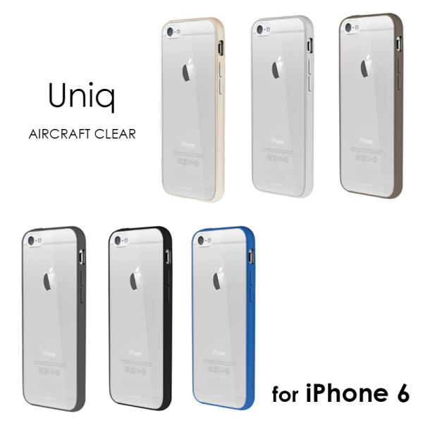 Uniq iPhone 6 スマホケース Aircraft Clear TPUケース アルミニウムバ...