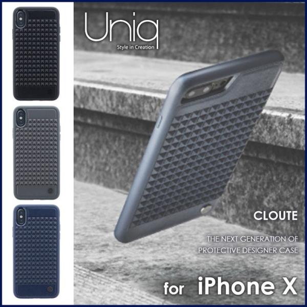 iPhone XS/X ケース Uniq ハイブリッドケース 耐衝撃 Cloute アイフォンxs ...