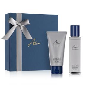Alom メンズスキンケア ギフトセット 化粧水 洗顔料 フェイスローション フェイスウォッシュ
