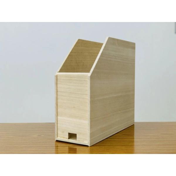 増田桐箱店 ファイルボックス ファイルスタンド a4 仕切り 木製 おしゃれ 卓上 収納 整理整頓 ...