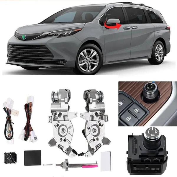【並行輸入品】自動バックミラー折りたたみシステム トヨタ シエナ 2021-2022 電動バックミラ...