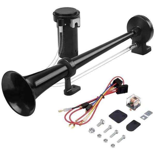 【並行輸入品】150DB 24V トラック用トレインホーン シングルトランペットトラックエアホーン ...