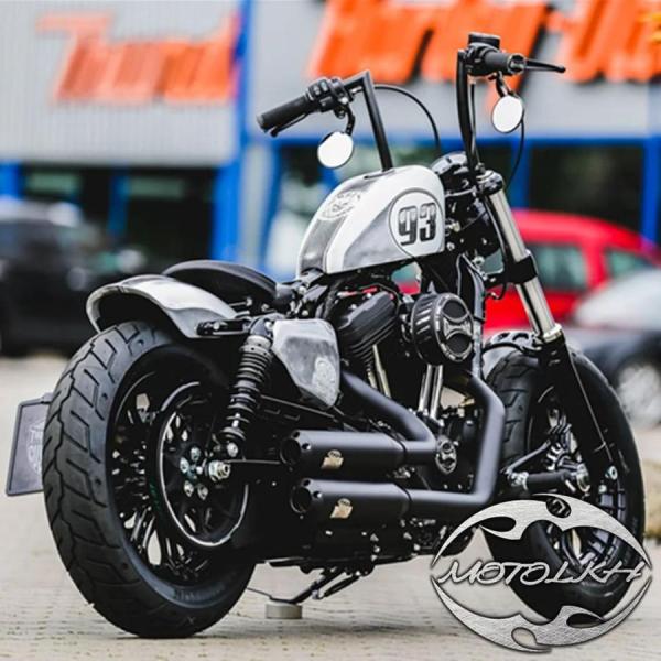 並行輸入品 バイク10インチ12インチエイプハンガーバー1インチハンドルバーハーレースポーツスターフ...