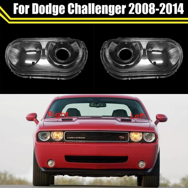 並行輸入品 ダッジ チャレンジャー 2008-2014 ヘッドライトカバー レンズ 車用