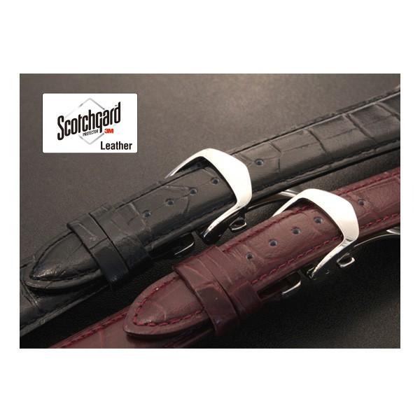 本革 強力撥水 腕時計ベルト Ｄバックル付き 20mm 19mm 18mm 17ｍｍ 16ｍｍ 15...