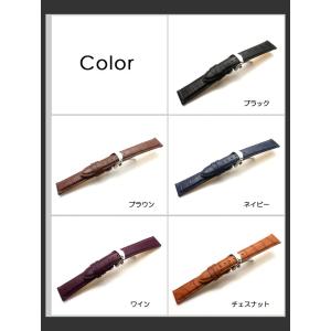 本革 強力撥水 腕時計ベルト Dバックル付き ...の詳細画像2