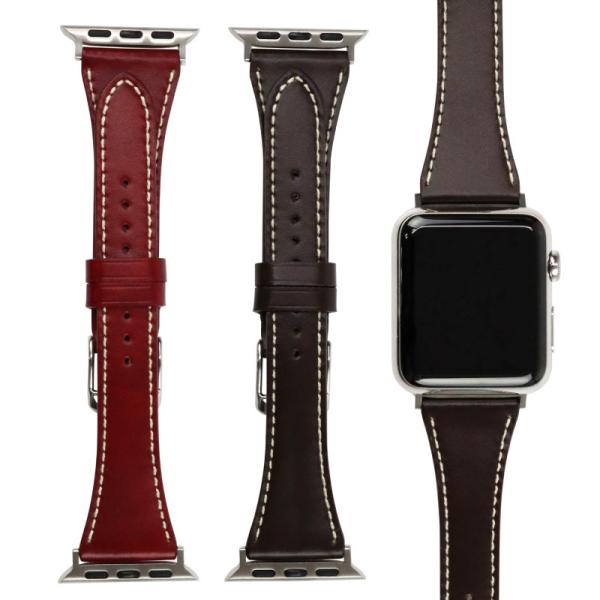 アップルウォッチ バンド 松坂レザー 高級 ビジネス ベルト applewatch 38,40,41...