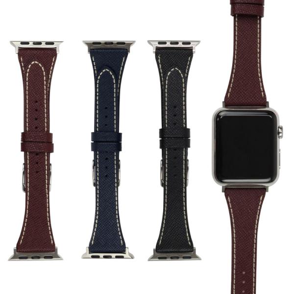 アップルウォッチ バンド 松坂レザー 高級 ビジネス ベルト applewatch 38,40,41...