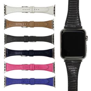 アップルウォッチ バンド 革 レザー リザード トカゲ 高級 ビジネス ベルト applewatch 38,40,41,42,44,45,49mm MSGT004 メンズ レディース Ultra 8｜msg