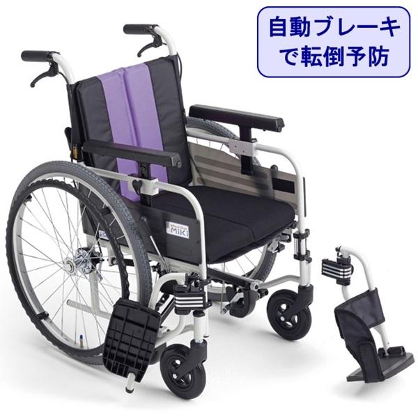 車椅子 軽量 コンパクト MBY-41BSW 折りたたみ 自走式 自動ブレーキ エアータイヤ とまっ...