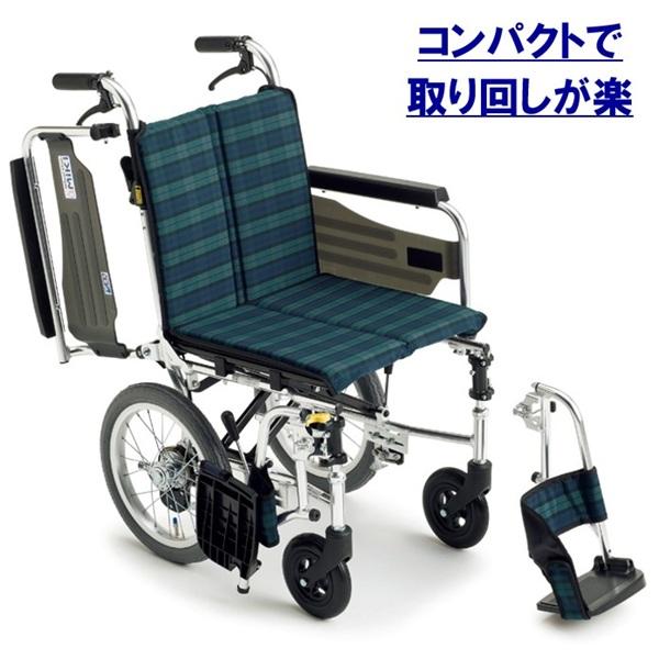 車椅子 軽量 コンパクト SKT-2 折りたたみ 車いす 介助用 エアータイヤ ミキ