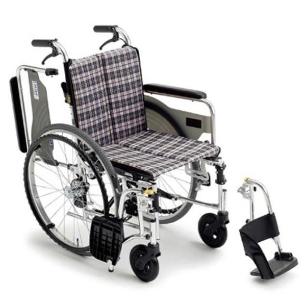 車椅子 軽量 コンパクト 車いす 自走式 エアータイヤ 折りたたみ 種類 跳ね上げ式 SKT-4 ミ...