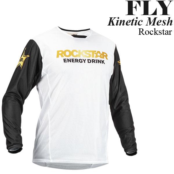 FLY フライ キネティック メッシュ オフロード ジャージ  ロックスター白黒 Kinetic M...