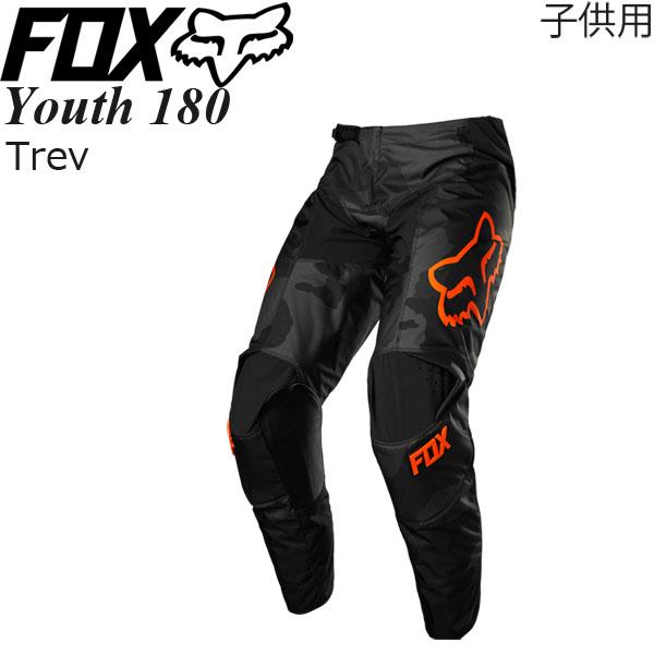 FOX オフロードパンツ 子供用 Youth 180 モデル Trev ブラックカモ/Y26