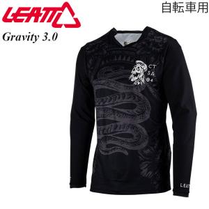 LEATT リアット ジャージ 長袖 マウンテンバイク/自転車用 MTB Gravity 3.0 ブラック/M 速乾性抜群 敏感肌｜msi1