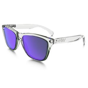 Oakley オークリー サングラス Frogskins フロッグスキン 24-305 【Polished Clear/Violet Iridium】｜msi1