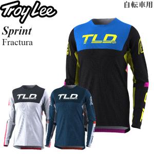 在庫処分セール Troy Lee ジャージ 長袖 自転車用 Sprint Fractura 軽量 MTB レース仕様｜msi1