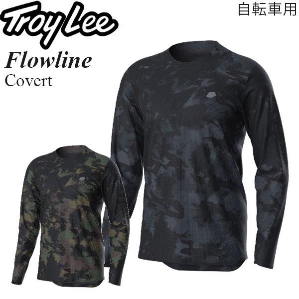 Troy Lee ジャージ 長袖 自転車用 Flowline Covert 耐久 吸湿 速乾