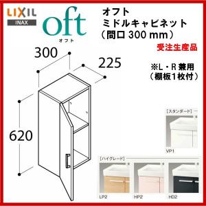 ◎　品番： FTVK-302　/ＩＮＡＸ洗面化粧台：オフト　ミドルキャビネット・間口