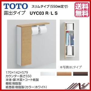 TOTO フロア収納キャビネットセット　UYC02RS（右仕様） TOTO 品番：YSL51M / TOTO： 収納キャビネット 鏡扉 /洗面所 : MSI